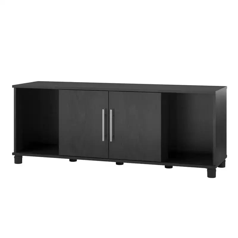 Banc de rangement à chaussures en bois Elmbrook GDFStudio avec quatre compartiments de rangement