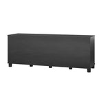 Banc de rangement à chaussures en bois Elmbrook GDFStudio avec quatre compartiments de rangement