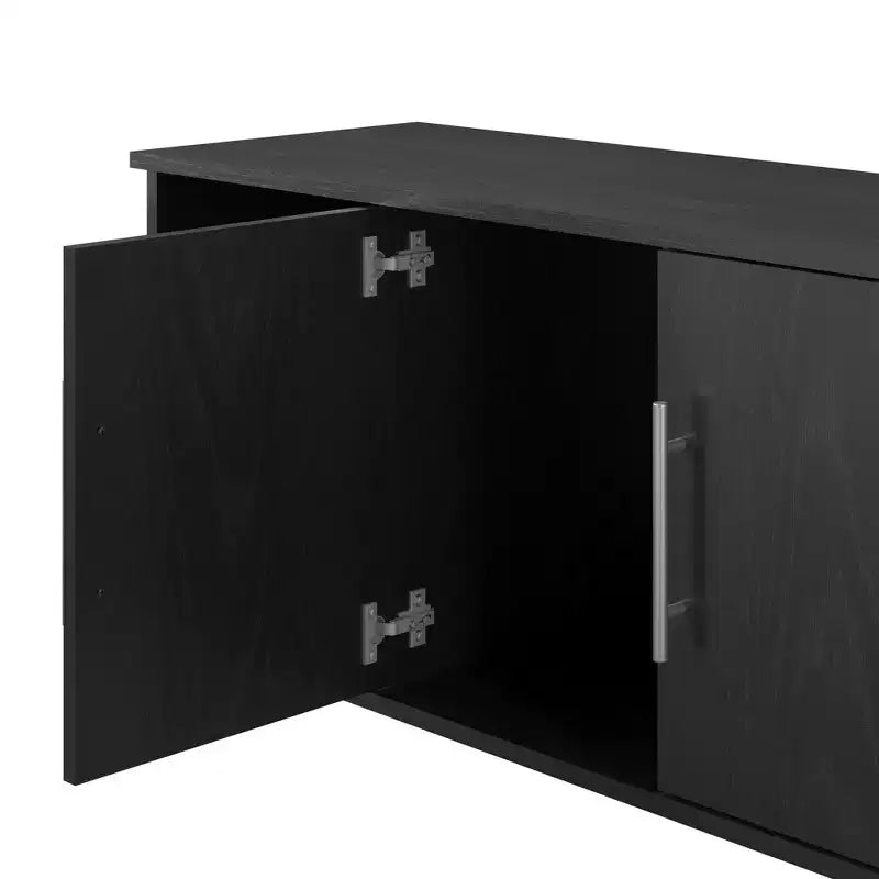 Banc de rangement à chaussures en bois Elmbrook GDFStudio avec quatre compartiments de rangement