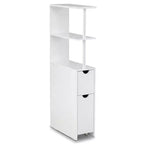 Meuble de rangement étroit Costway avec étagères ouvertes, tiroir coulissant et chariot sur roulettes pour la cuisine