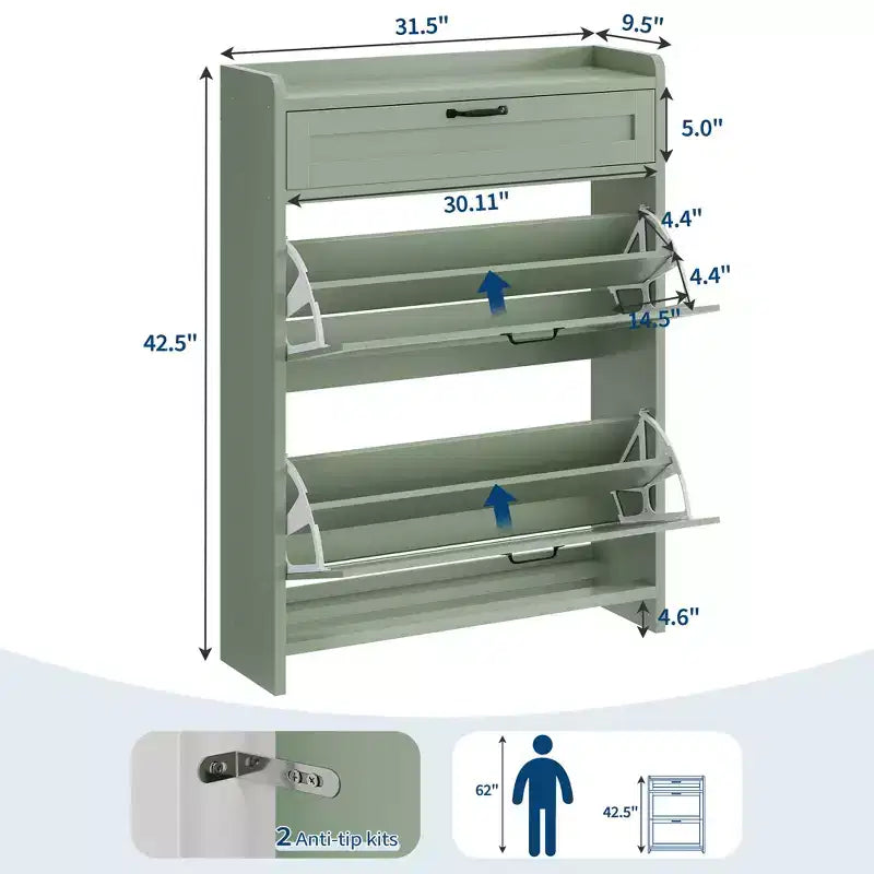 Meuble à chaussures pivotant moderne, Rangement peu encombrant pour entrées, Durable et élégant, Montage facile, Idéal pour les foyers occupés