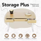 Bureau debout électrique de 48 pouces avec tiroirs, bureau réglable en hauteur avec rangement, poste de travail informatique pour bureau à domicile