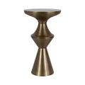Kate and Laurel Zavalia Metal Side Table, 13x13x22, Gold