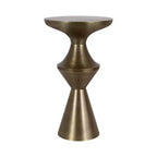 Kate and Laurel Zavalia Metal Side Table, 13x13x22, Gold
