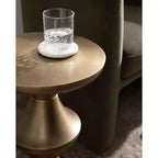 Table d'appoint en métal Zavalia par Kate and Laurel, 33x33x56 cm, Or