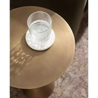 Table d'appoint en métal Zavalia par Kate and Laurel, 33x33x56 cm, Or