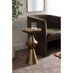 Table d'appoint en métal Zavalia par Kate and Laurel, 33x33x56 cm, Or