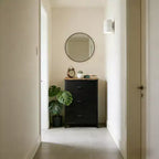 Commode à 3 tiroirs avec bacs en tissu amovibles pour chambre à coucher, salon, placard