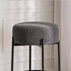 Lot de 2 tabourets de bar sans dossier, hauteur de comptoir de 61 cm avec sièges moelleux et pieds en métal - Tabourets modernes pour îlot de cuisine, salle à manger ou café à domicile