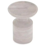 Table d'appoint Norbury de 16 pouces de large en manguier massif, style bohème, assemblée