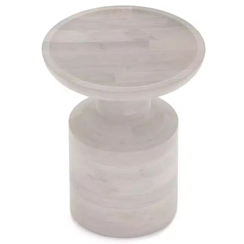 Table d'appoint Norbury de 16 pouces de large en manguier massif, style bohème, assemblée