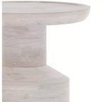Table d'appoint Norbury de 16 pouces de large en manguier massif, style bohème, assemblée