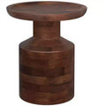 Norbury 16 inch Wide Solid Mango Boho Accent Table, Assembled