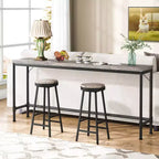 Lantine – Table Console Extra Longue de 180 cm pour Entrée, Table Longue et Étroite Derrière un Canapé, Table de Bar Industrielle Gris Rustique pour Salon
