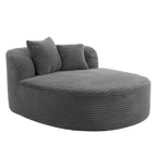 Canapé inclinable moderne 51, grand canapé-lit sans os en velours côtelé avec 2 oreillers pour salon ou appartement-Panipeachy