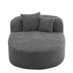 Canapé inclinable moderne 51, grand canapé-lit sans os en velours côtelé avec 2 oreillers pour salon ou appartement-Panipeachy