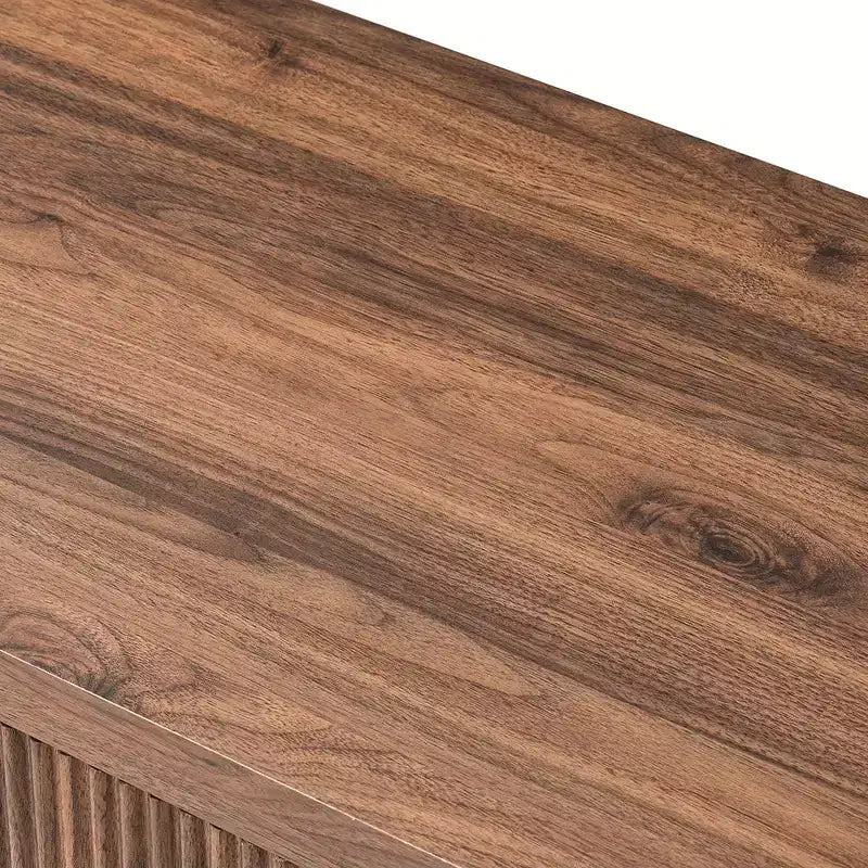 JVNOXK Grande table de chevet encastrable de style médiéval moderne avec tiroir de rangement, adaptée aux chambres et salons, Noyer