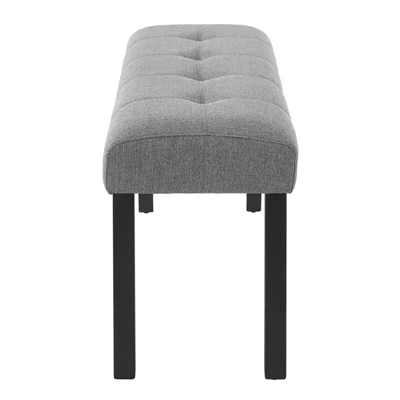 Banc de salle à manger moderne capitonné en lin de style fermier, utilisation polyvalente