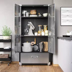 Armoire de rangement Seville Classics UltraHD avec tiroir inférieur, 36 L x 18 P x 72 H