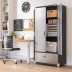 Armoire de rangement Seville Classics UltraHD avec tiroir inférieur, 36 L x 18 P x 72 H