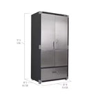 Armoire de rangement Seville Classics UltraHD avec tiroir inférieur, 36 L x 18 P x 72 H