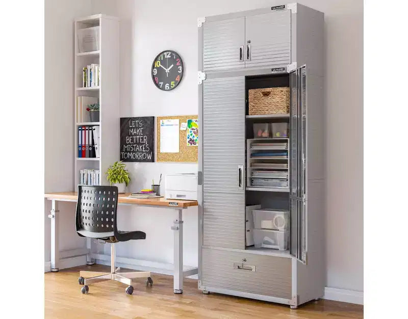 Armoire de rangement Seville Classics UltraHD avec tiroir inférieur, 36 L x 18 P x 72 H
