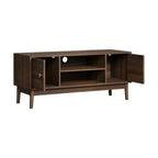 Meuble TV de style moderne du milieu du siècle pour téléviseurs de 43 à 45 pouces, console média avec rangement, centre de divertissement pour salon ou chambre à coucher-Panipeachy
