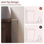 Commode vintage en bois à 4 tiroirs avec poignées sculptées et pieds fuselés, grand meuble de rangement à tiroirs pour chambre, salon et entrée