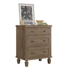 Commode vintage en bois à 4 tiroirs avec poignées sculptées et pieds fuselés, grand meuble de rangement à tiroirs pour chambre, salon et entrée