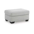 Signature Design by Ashley Ammon Ottoman, Corded Polyester Upholstery, Smoke Gray