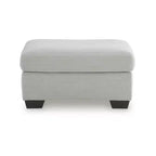 Pouf Ashley Ammon Signature Design, revêtement en polyester cordé, gris fumé