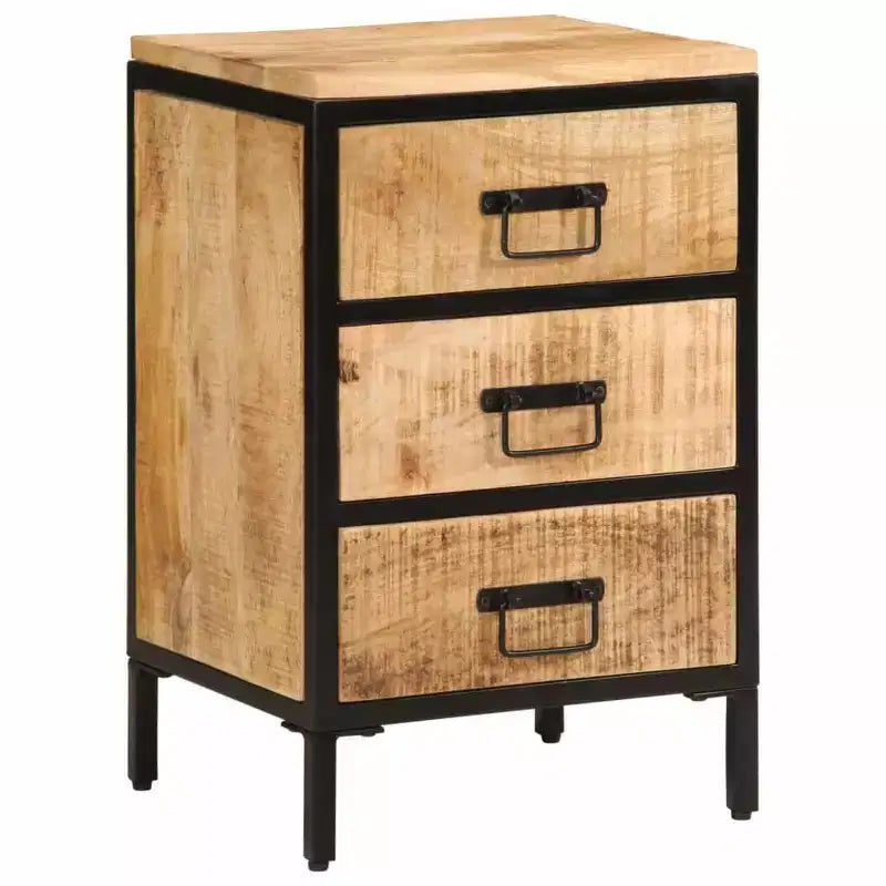 vidaXL Table de chevet Couleur bois naturel