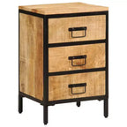 vidaXL Table de chevet Couleur bois naturel