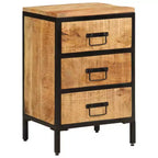 vidaXL Table de chevet Couleur bois naturel