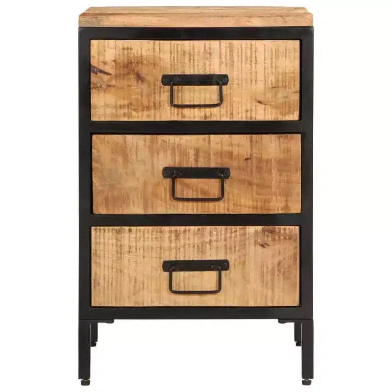 vidaXL Table de chevet Couleur bois naturel