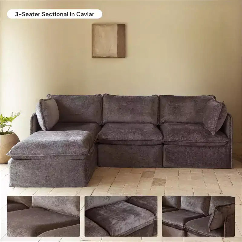 Anabei Pouf Modulaire Lavable | Siège Memorix+