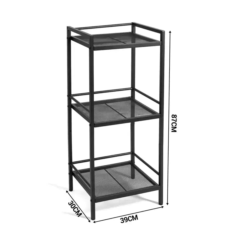 Étagère de Rangement 3 ou 4 Niveaux, Étagère Murale Évolutive, Unité de Rangement pour Salle de Bain, Salon, Chambre, Bureau