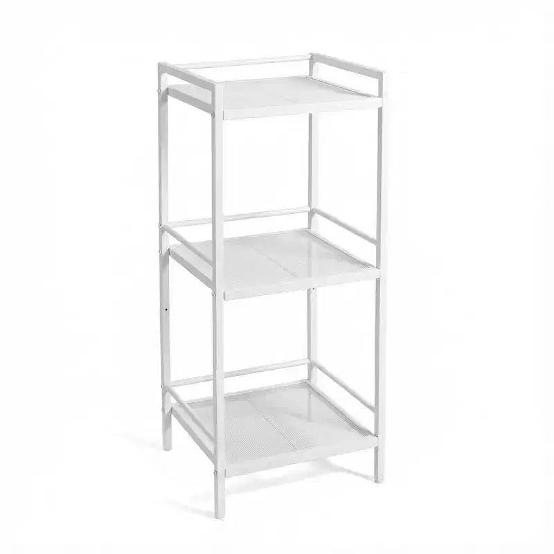Étagère de Rangement 3 ou 4 Niveaux, Étagère Murale Évolutive, Unité de Rangement pour Salle de Bain, Salon, Chambre, Bureau