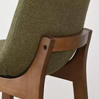 Lot de 2 tabourets de bar modernes du milieu du siècle avec dossiers, chaises hautes rembourrées de 71 cm avec pieds en bois massif - Panipeachy