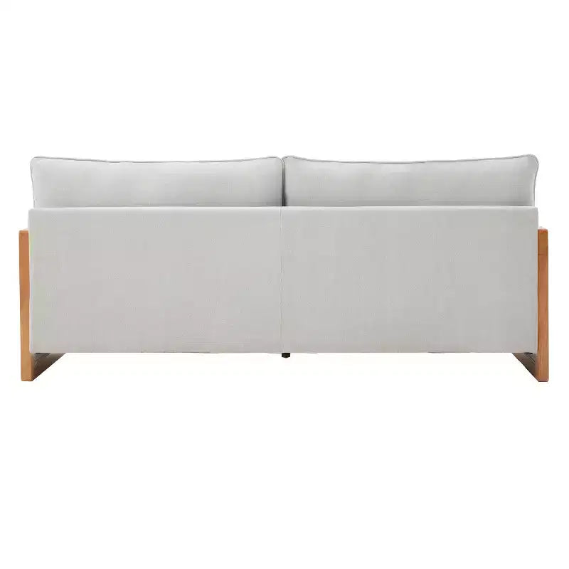 Canapé 3 places Christopher Knight Home Emanuelle de 77,8 po en bois d'hévéa moderne avec revêtement en chenille