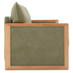 Canapé 3 places Christopher Knight Home Emanuelle de 77,8 po en bois d'hévéa moderne avec revêtement en chenille
