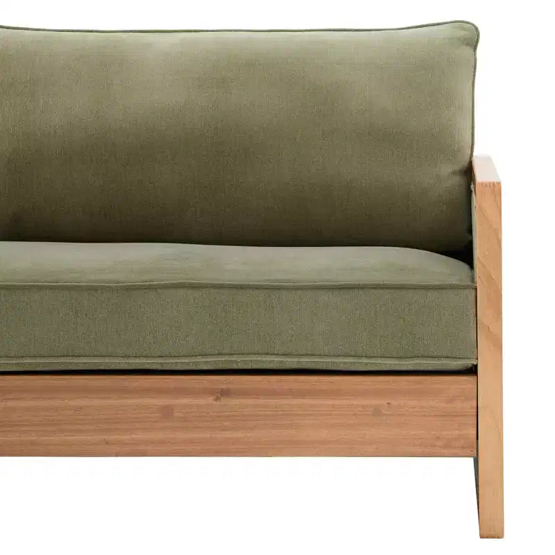 Canapé 3 places Christopher Knight Home Emanuelle de 77,8 po en bois d'hévéa moderne avec revêtement en chenille