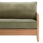 Canapé 3 places Christopher Knight Home Emanuelle de 77,8 po en bois d'hévéa moderne avec revêtement en chenille
