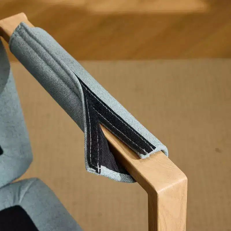 Karl Home Fauteuil moderne rembourré, chaise de bureau ergonomique avec hauteur réglable, pivotant à 360°, roulettes, chaise d'appoint coiffeuse