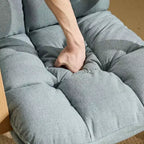 Karl Home Fauteuil moderne rembourré, chaise de bureau ergonomique avec hauteur réglable, pivotant à 360°, roulettes, chaise d'appoint coiffeuse
