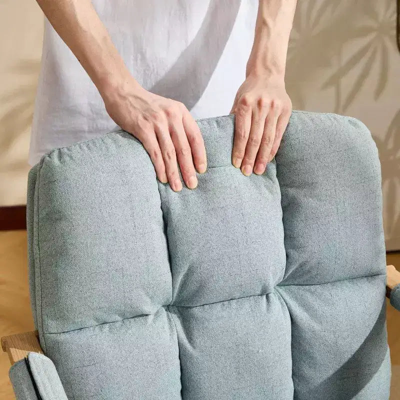 Karl Home Fauteuil moderne rembourré, chaise de bureau ergonomique avec hauteur réglable, pivotant à 360°, roulettes, chaise d'appoint coiffeuse