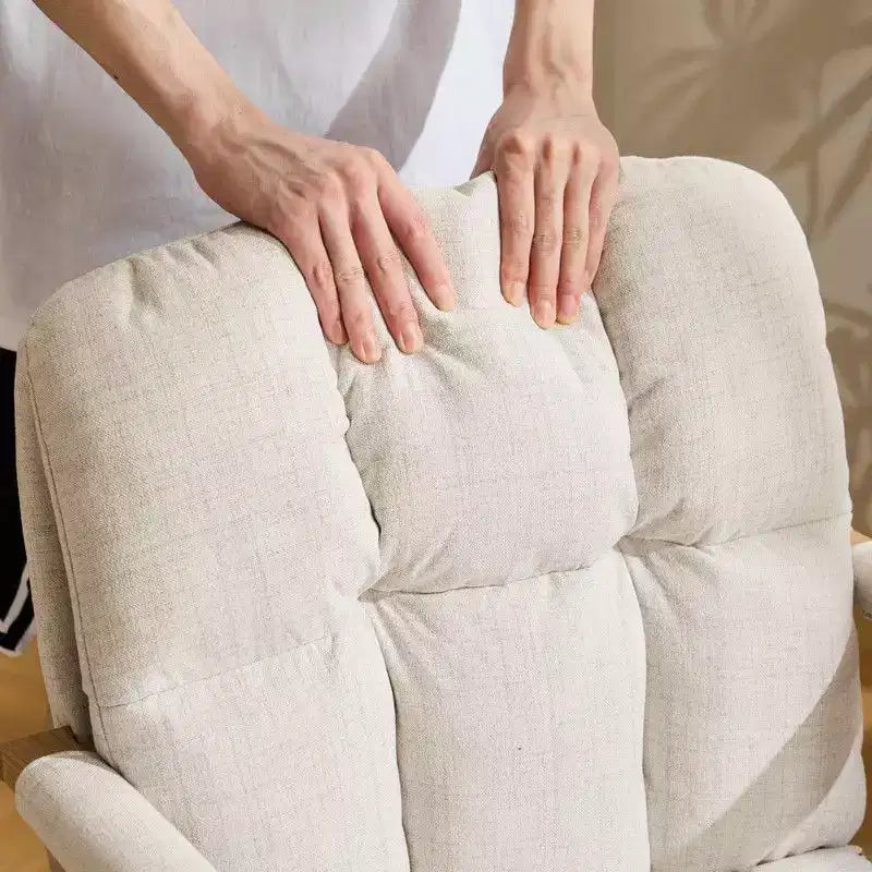 Karl Home Fauteuil moderne rembourré, chaise de bureau ergonomique avec hauteur réglable, pivotant à 360°, roulettes, chaise d'appoint coiffeuse