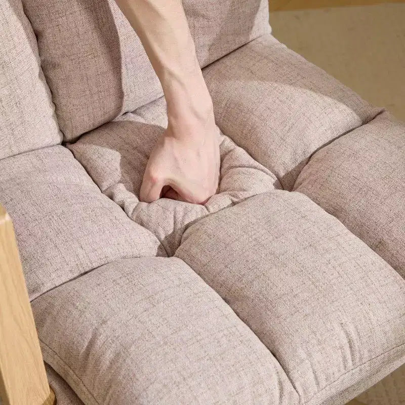 Karl Home Fauteuil moderne rembourré, chaise de bureau ergonomique avec hauteur réglable, pivotant à 360°, roulettes, chaise d'appoint coiffeuse