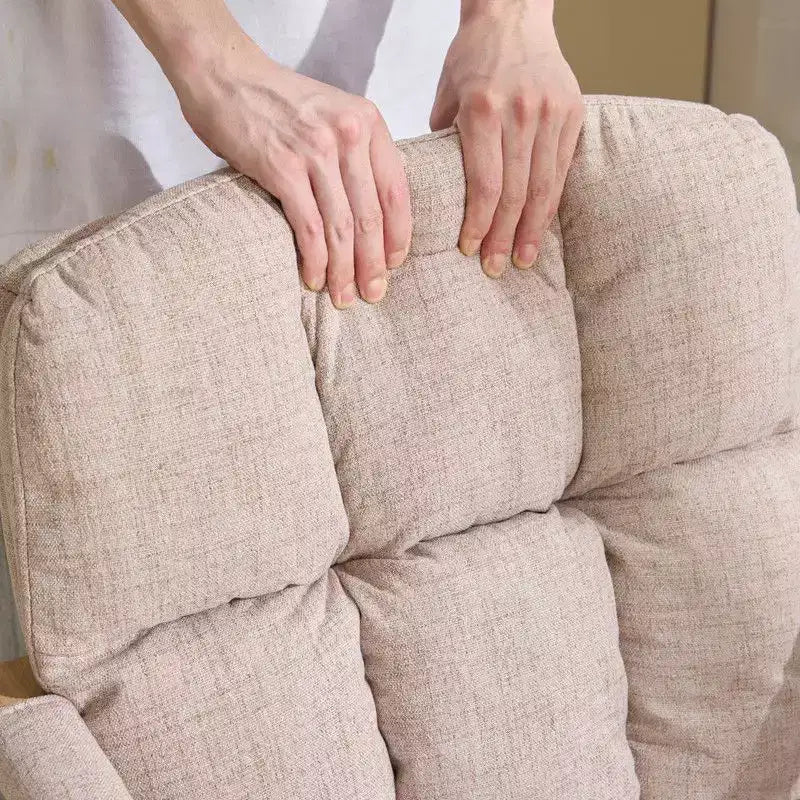 Karl Home Fauteuil moderne rembourré, chaise de bureau ergonomique avec hauteur réglable, pivotant à 360°, roulettes, chaise d'appoint coiffeuse