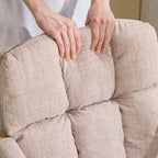 Karl Home Fauteuil moderne rembourré, chaise de bureau ergonomique avec hauteur réglable, pivotant à 360°, roulettes, chaise d'appoint coiffeuse